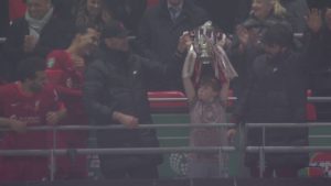 Read more about the article Meet the boy who lifted the Carabao Cup trophy with Liverpool