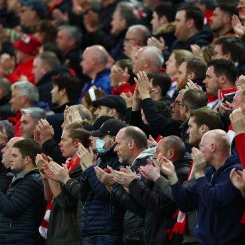 Watch: Liverpool fans show support for grieving Ronaldo