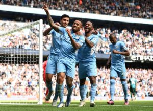 Read more about the article Four-goal Jesus stretches Man City lead, Arsenal beat Man Utd as Spurs slip up against Brentford