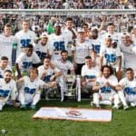 Real Madrid celebrate their 35th La Lgia title