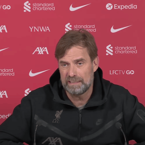 Watch: Klopp’s pre-match news conference ahead of Man Utd showdown