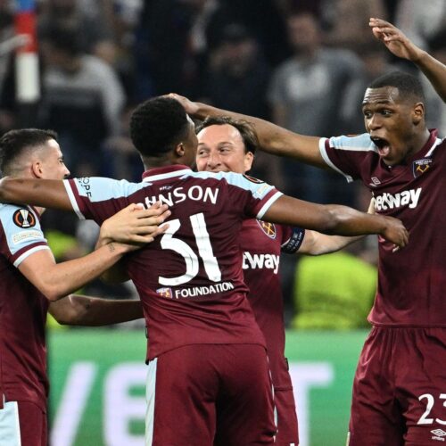 Watch: Frankfurt shock Barca, West Ham’s qualify for first European semis