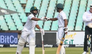 Read more about the article Bavuma, Elgar half-centuries give Proteas the edge