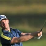NAIROBI, KENYA - MARCH 04: Bryce Easton of South Africa plays his second shot on the 17th hole during the second round of the Magical Kenya Open at Muthaiga Golf Club on March 04, 2022 in Nairobi, Kenya. (Photo by Stuart Franklin/Getty Images)