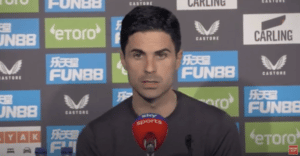 Read more about the article Arteta reacts to Arsenal’s defeat by Newcastle