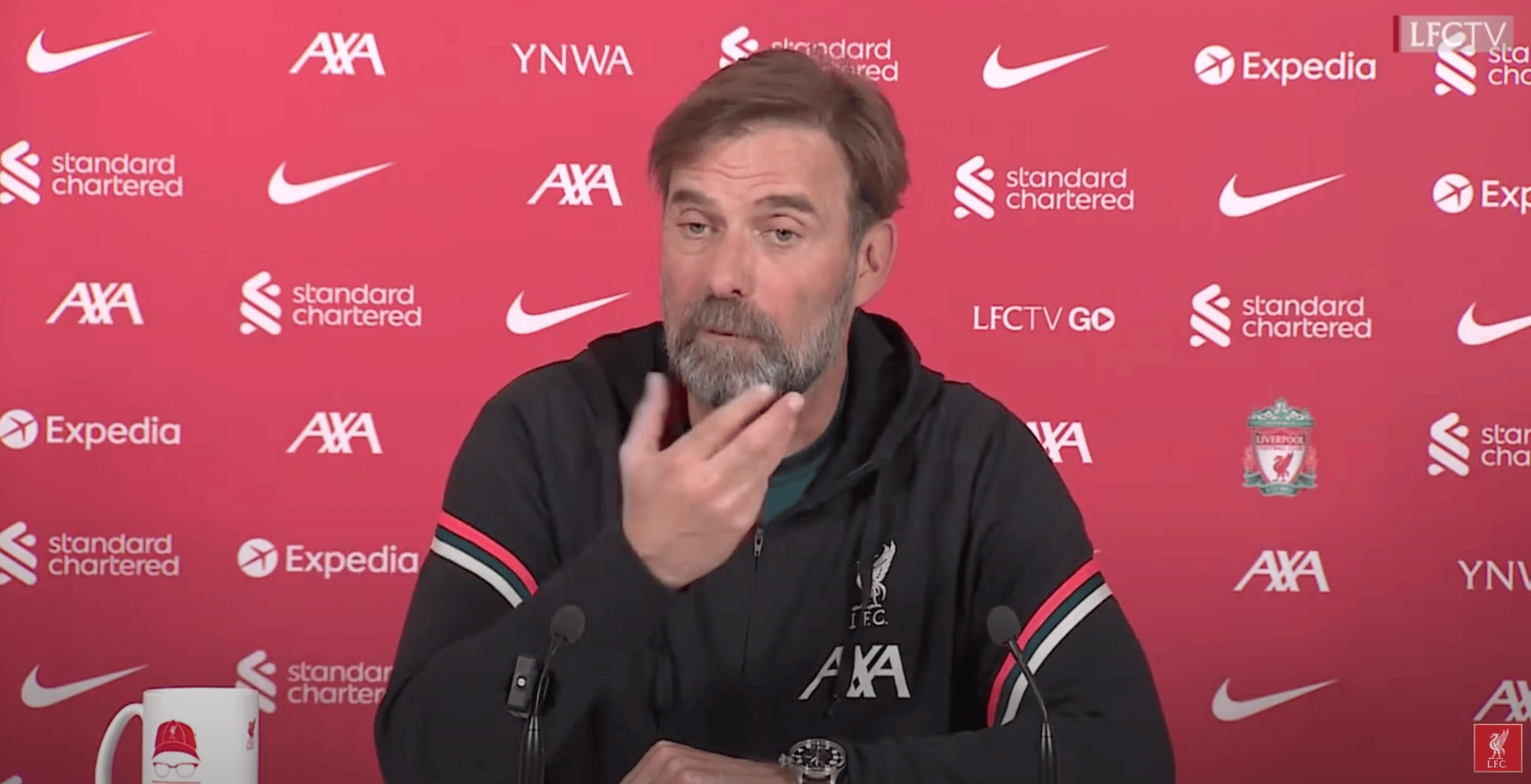 You are currently viewing Klopp asks Liverpool team to pretend vs Villa that Man City lost to Newcastle