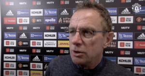 Read more about the article Watch: Rangnick, Elanga, Varane react to Brentford win