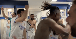 Read more about the article Watch: Crazy Real Madrid dressing-room celebrations