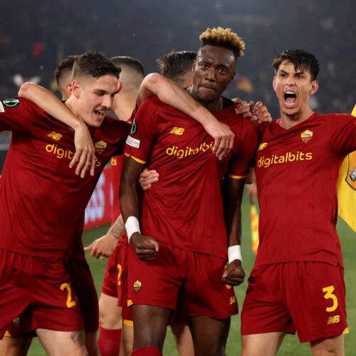 Abraham fires Roma past Leicester into Conference League final