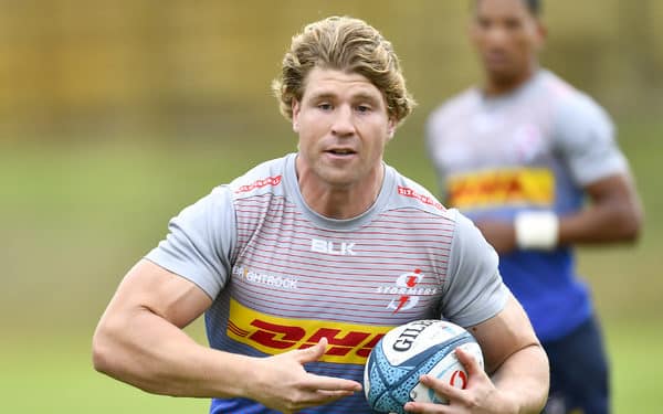 CAPE TOWN, SOUTH AFRICA - MAY 26: Evan Roos during the DHL Stormers training session at High Performance Centre on May 26, 2022 in Cape Town, South Africa. (Photo by Ashley Vlotman/Gallo Images)