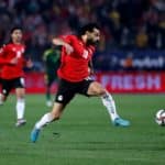 CAIRO, EGYPT - MARCH 25: Mohamed Salah of Egypt in action during the FIFA World Cup Qatar 2022 qualification match between Egypt and Senegal at Cairo International Stadium on March 25, 2022 in Cairo, Egypt. (Photo by Mohamed Hossam/Getty Images)