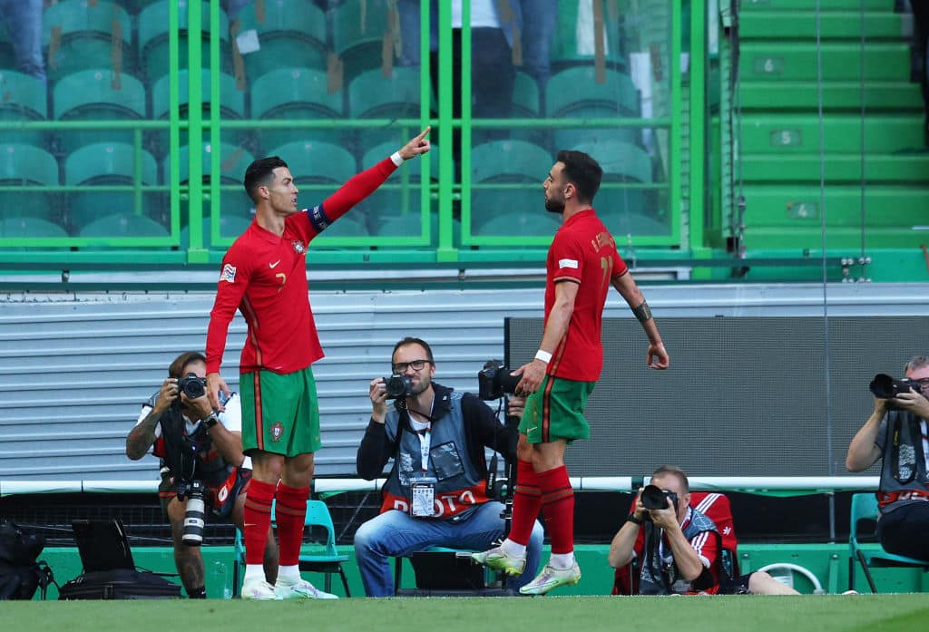 You are currently viewing Highlights: Ronaldo steers Portugal past Switzerland, Spain held in Prague