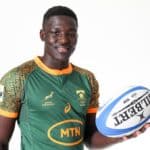 STELLENBOSCH, SOUTH AFRICA - JUNE 10: Siya Ningiza during the Junior Springboks profile shoot at Stellenbosch Acedemy of Sport on June 10, 2022 in Stellenbosch, South Africa. (Photo by Carl Fourie/Gallo Images)