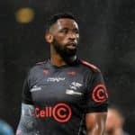 Durban , South Africa - 23 April 2022; Siya Kolisi of Cell C Sharks during the United Rugby Championship match between Cell C Sharks and Leinster at Hollywoodbets Kings Park Stadium in Durban, South Africa. (Photo By Harry Murphy/Sportsfile via Getty Images)