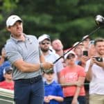 CROMWELL, CT - JUNE 23: Rory McIlroy of Northern Ireland watches his drive on the first tee box during the first round of the Travelers Championship at TPC River Highlands on June 23, 2022 in Cromwell, Connecticut. (Photo by Ben Jared/PGA TOUR via Getty Images)