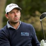 POTOMAC, MARYLAND - MAY 05: Charl Schwartzel of South Africa watches his shot from the 11th tee during the first round of the Wells Fargo Championship at TPC Potomac Clubhouse on May 05, 2022 in Potomac, Maryland. (Photo by Gregory Shamus/Getty Images)