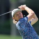 DUBLIN, OHIO - JUNE 03: Cameron Smith of Australia plays a shot on the 14th hole during the second round of the Memorial Tournament presented by Workday at Muirfield Village Golf Club on June 03, 2022 in Dublin, Ohio. (Photo by Andy Lyons/Getty Images)