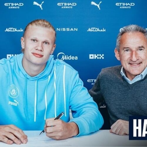 Man City unveil Haaland