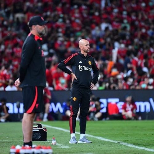 Watch: Ten Hag, Klopp react after United smash Liverpool 4-0