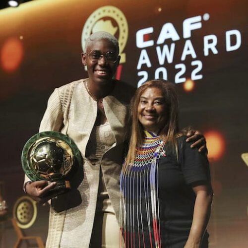 Watch: Ellis named Women’s Coach of the Year at Caf awards