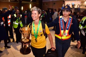 Read more about the article Watch: Banyana recieve hero’s welcome after Wafcon triumph