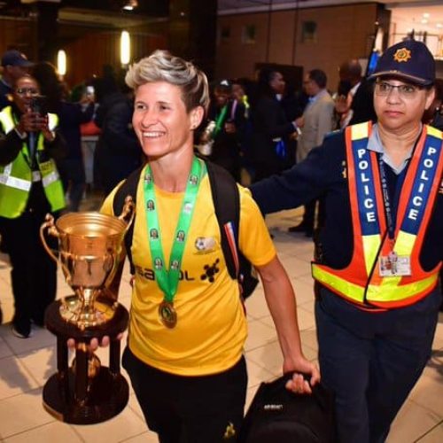 Watch: Banyana recieve hero’s welcome after Wafcon triumph