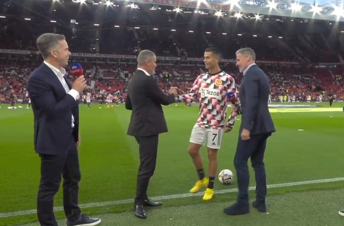 You are currently viewing Watch: Carragher getting blue ticked by Ronaldo
