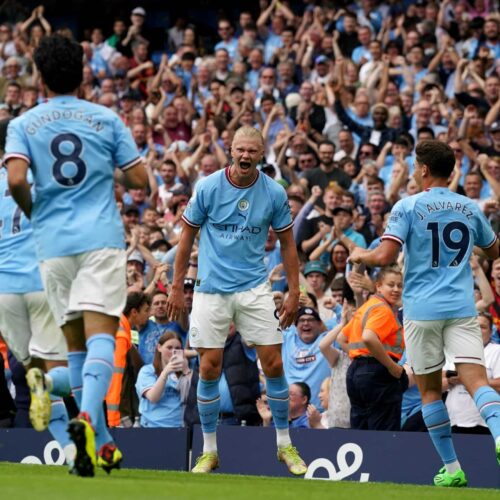 Haaland scores hat-trick as Man City thrash Forest, Liverpool secure late win