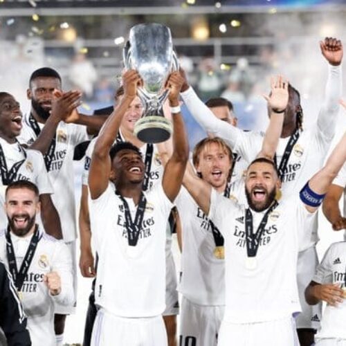 Real Madrid defeat Eintracht Frankfurt to win fifth UEFA Super Cup