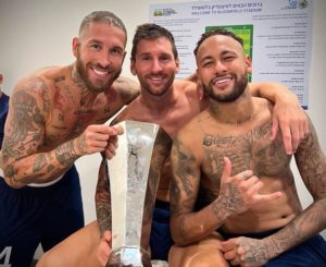 Read more about the article Neymar, Messi secure Champions Trophy for PSG on Galtier debut