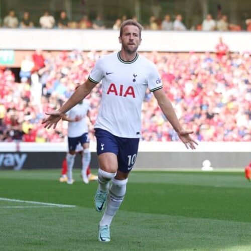 EPL wrap: Kane double fires Spurs past Forrest