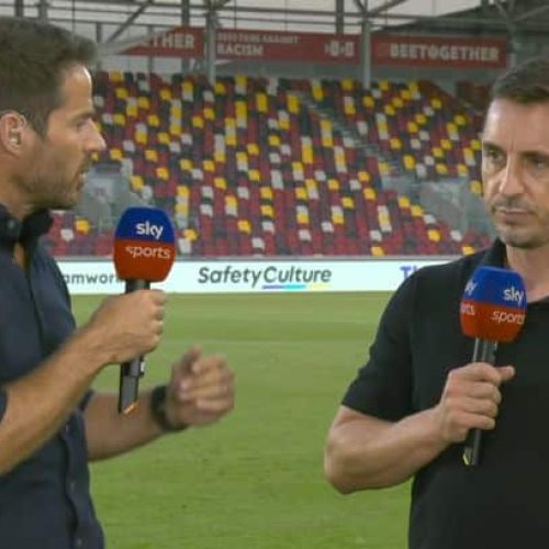 Watch: Neville, Redknapp’s heated debate live on-air