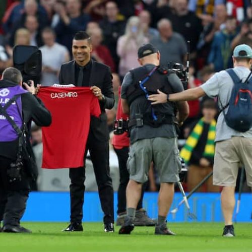 Watch: Casemiro unveiled to Man Utd fans at Old Trafford