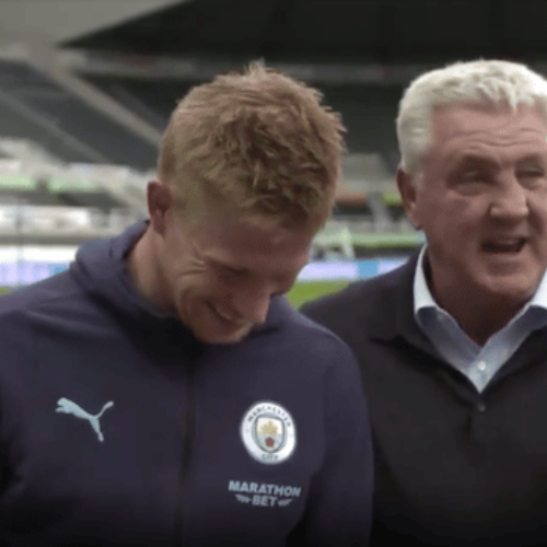 Watch: Bruce trying his best to steal De Bruyne