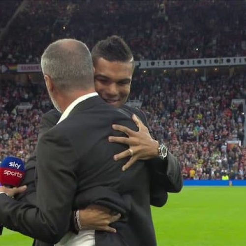 Watch: Casemiro show his respect to Man Utd legend Roy Keane