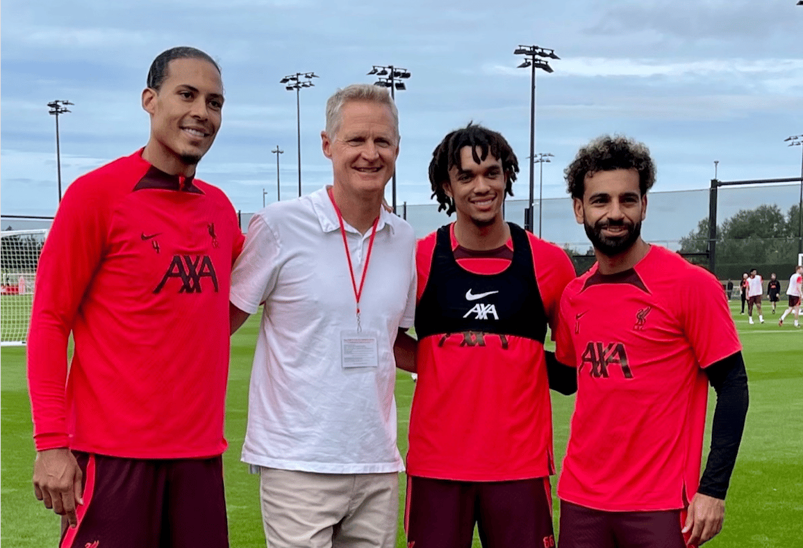 You are currently viewing Watch: 9-time NBA champion visits Liverpool training ground