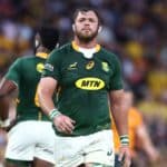 BRISBANE, AUSTRALIA - SEPTEMBER 18: Duane Vermeulen of South Africa looks on during The Rugby Championship match between the Australian Wallabies and the South Africa Springboks at Suncorp Stadium on September 18, 2021 in Brisbane, Australia. (Photo by Chris Hyde/Getty Images)