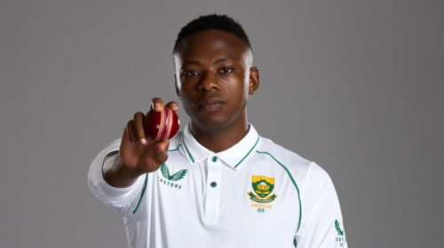 CANTERBURY, ENGLAND - AUGUST 07: Kagiso Rabada of South Africa poses during a portrait session at The Spitfire Ground on August 07, 2022 in Canterbury, England. (Photo by Karl Bridgeman - ECB/ECB via Getty Images)