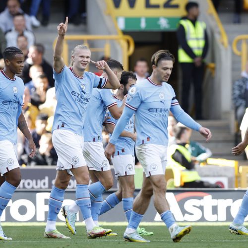 Watch: Man City cruise to top spot against 10-man Wolves