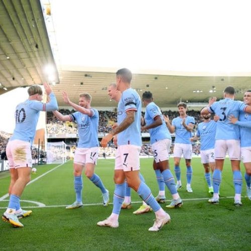 Man City go top as Grealish and Haaland star in win over Wolves