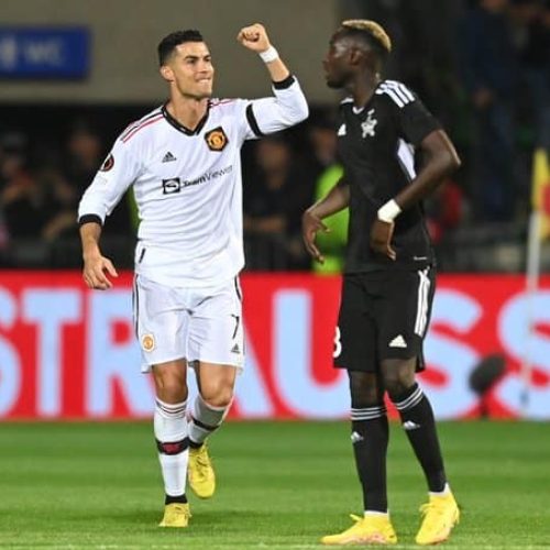 Ronaldo scores first goal this season as Man United stroll in Europa League