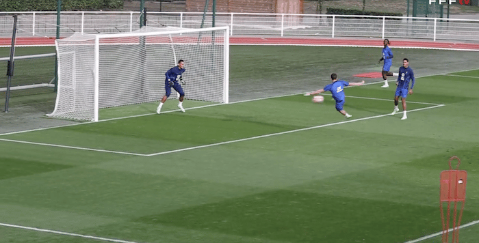 You are currently viewing Watch: Pavard’s perfectly timed volley France’s training session