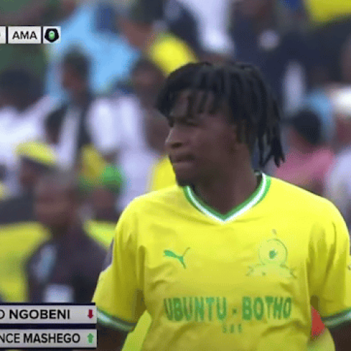 Watch: Mashego makes Sundowns debut against AmaZulu