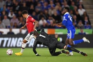 Read more about the article Sancho strikes as Man Utd win at Leicester