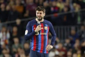 Read more about the article Watch: Gerard Piqué’s emotional final Barcelona match at Camp Nou