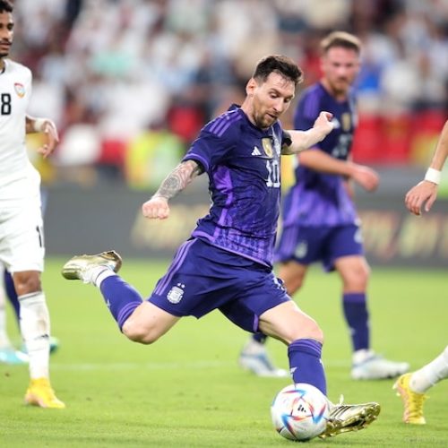 Messi scores as Argentina thrash UAE in WC warm-up game