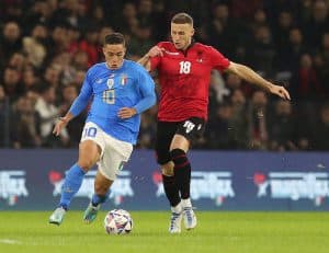 Read more about the article Grifo bags brace as Italy beat Albania in friendly
