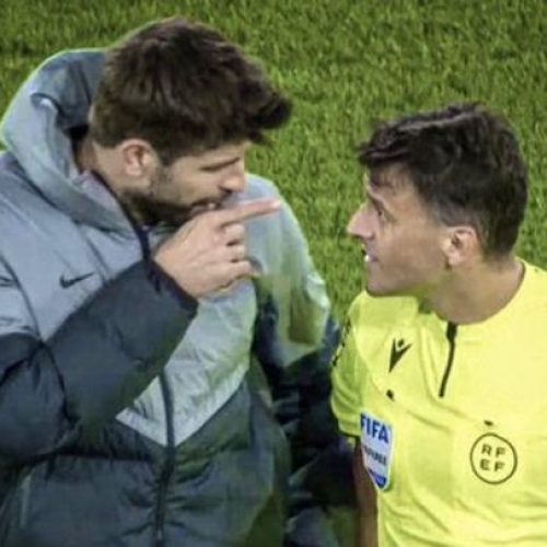 Watch: Gerard Piqué get red card in his final match