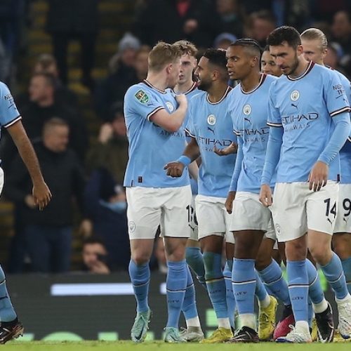 Man City knock out holders Liverpool in Carabao Cup