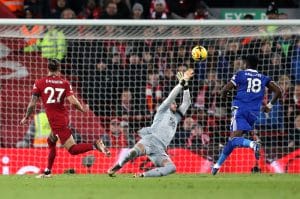 Read more about the article Wout Faes scores two own goals as Reds down Leicester